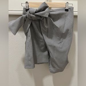 Zara woman plaid asymmetrical skirt